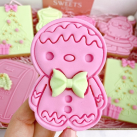 Gingerbread stempel & cookie cutter - 2 delig