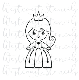 Princess PYO cookie stencil