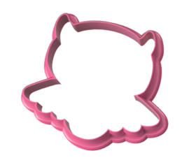 Zombi uil cookie cutter & stencil