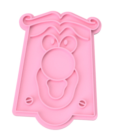 Face - stempel  & cookie cutter - 2 delig