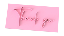 Thank you cookie stempel met handvat