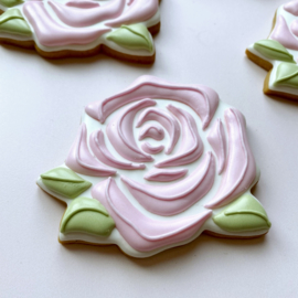 rose # cookie cutter & stencil