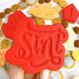 SINT letters cookie stempel & cookie cutter - 2 delig