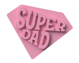 Super DAD stempel  & cookie cutter - 2 delig