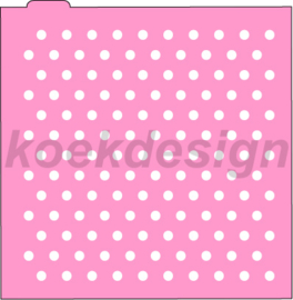 Polka dot 2  cookie stencil