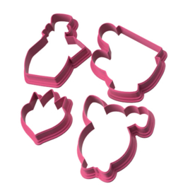 wonderland set  cookie cutters