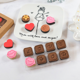 Bordje "made with love and sugar"
