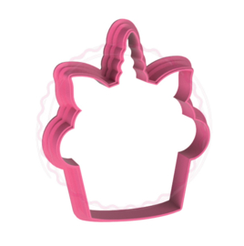 Unicorn cupcake cookie cutter