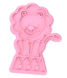 Leeuw stempel  & cookie cutter - 2 delig