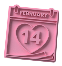 14 february stempel & cookie cutter (2 delig)