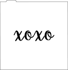 XOXO  cookie cutter & stencil