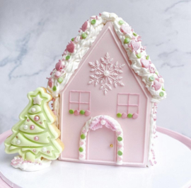 Kerstboom stempel  & cookie cutter - 2 delig