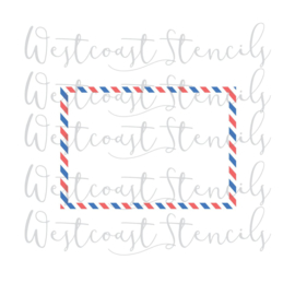 Air  mail - 2 parts cookie stencil