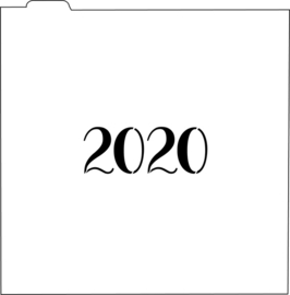 2020 cookie stencil