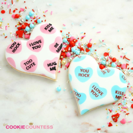Mini Conversation Hearts ( 2 piece)