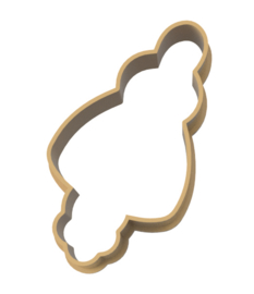 Geluks popje 8 buddha cookie cutter & kaartje(S)