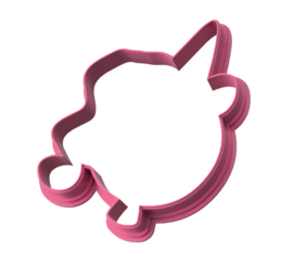 Unicorn ballon cookie cutter & hulp stencil