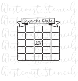 Calender stencil (2 delig)