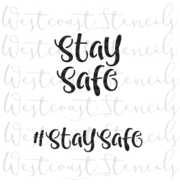 #Staysafe# cookie stencil