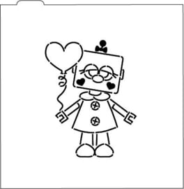 Valentijn robot  PYO stencil