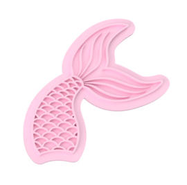 mermaid staart stempel & cookie cutter - 2 delig