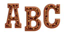 Choco letter  smal/medium  cookie cutter