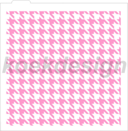 Houndstooth  cookie stencil