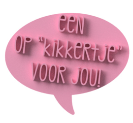 "een op-kikkertje voor jou!"  & cookie cutter - 2 delig