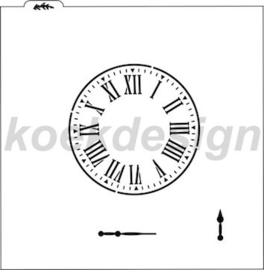 Klok cookie stencil