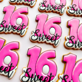 "SWEET" 16  cookie cutter