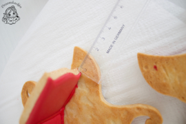 3D arre-slee met cadeautjes cookie cutters