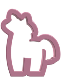 Unicorn Esther cookie cutter