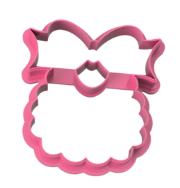 baby slabber met strik  cookie cutter