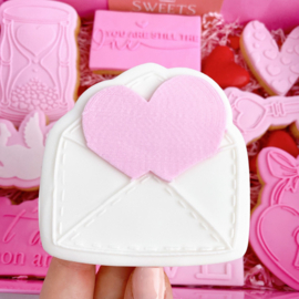 Valentijn-envelop & cookie cutter -  2 delig