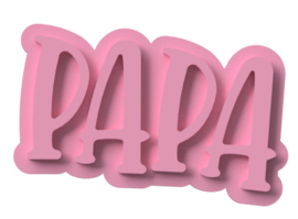 PAPA stempel  & cookie cutter - 2 delig