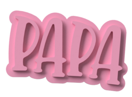 PAPA stempel  & cookie cutter - 2 delig