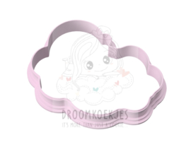 Baby op wolk 9 cm cookie cutter & hulp stencil