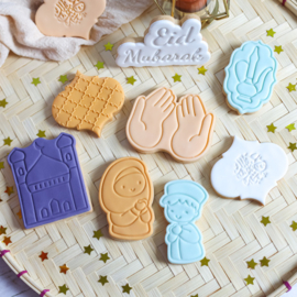 koppel man & vrouw stempel & cookie cutter - 4 - delig