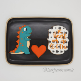 Dino cookie cutter