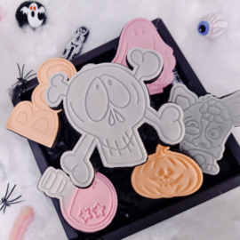 skelet ### stempel & cookie cutter 2-delig XL