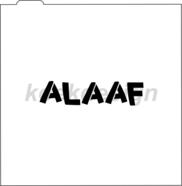 Alaaf cookie stencil