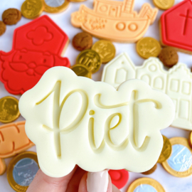 PIET letters cookie stempel & cookie cutter - 2 delig