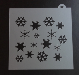 Snowflakes stencil