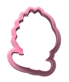 Jongen in dino-pak 8 cm cookie cutter