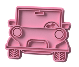 Jeep stempel  & cookie cutter - 2 delig