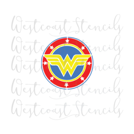 Wonder-women stencil (3 delig)