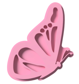 vlinder stempel cookie cutter - 2 delig