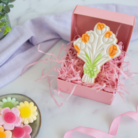 Tulpen stempel & cookie cutter 2-delig