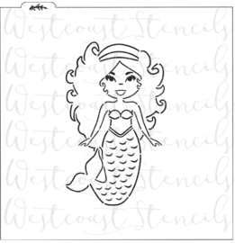 Mermaid  PYO cookie stencil