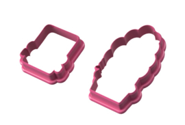 Frankestein couple cookie cutters 2 pieces